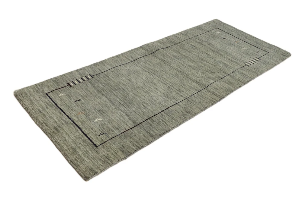 Läufer Gabbeh - Loribaft Softy - 202 x 82 cm - grau