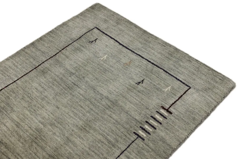 Läufer Gabbeh - Loribaft Softy - 202 x 82 cm - grau
