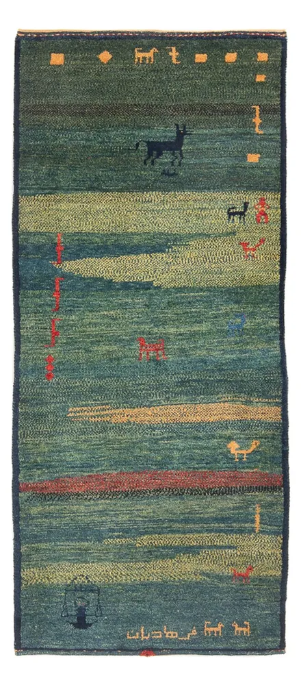 Läufer Gabbeh - Perser - 195 x 87 cm - mehrfarbig