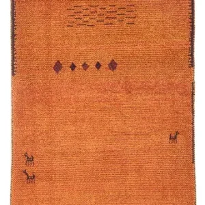 Läufer Gabbeh - Perser - 247 x 87 cm - terrakotta