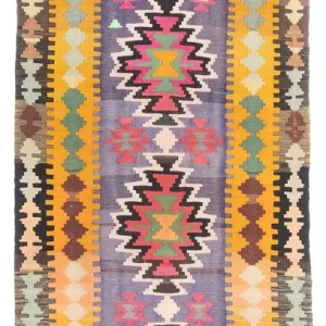 Läufer Kelim - Old - 360 x 147 cm - mehrfarbig