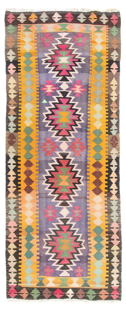 Läufer Kelim - Old - 360 x 147 cm - mehrfarbig