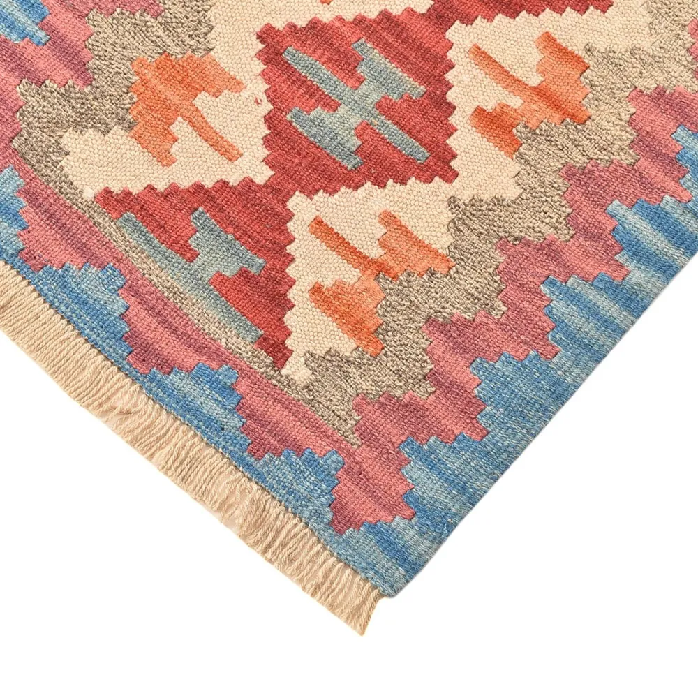 Läufer Kelim - Oriental - 196 x 56 cm - mehrfarbig