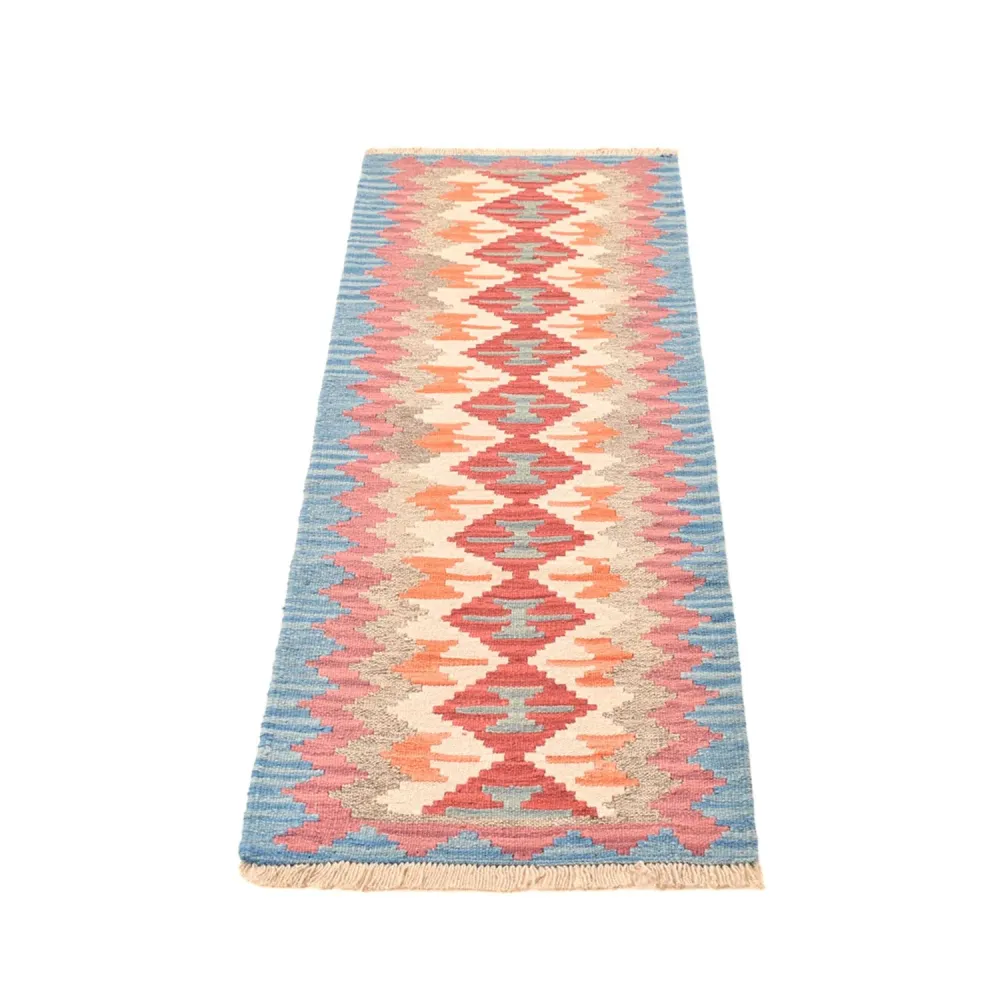 Läufer Kelim - Oriental - 196 x 56 cm - mehrfarbig
