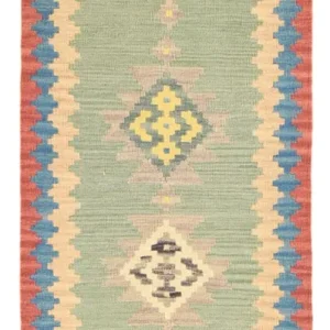 Läufer Kelim - Oriental - 204 x 84 cm - mehrfarbig
