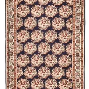Läufer Perser - Bidjar - 242 x 72 cm - dunkelblau