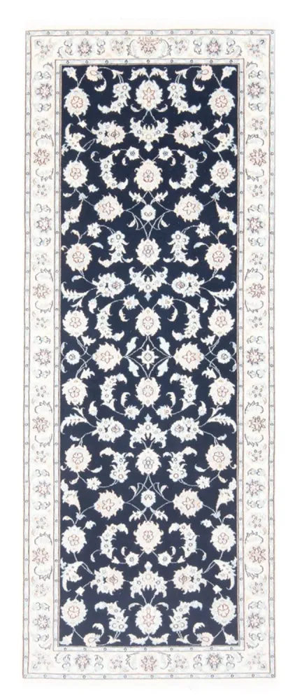 Läufer Perser - Nain - Royal - 200 x 80 cm - dunkelblau