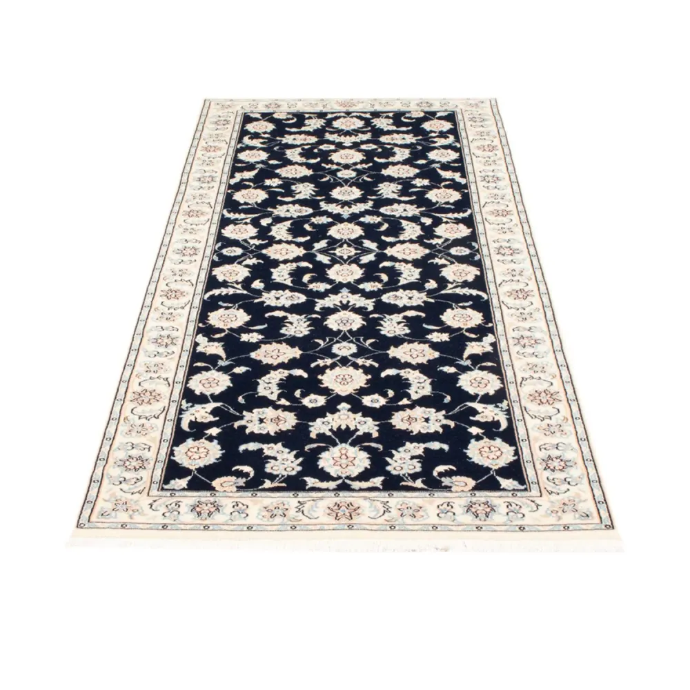 Läufer Perser - Nain - Royal - 200 x 80 cm - dunkelblau