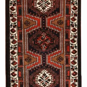 Läufer Perser - Nomadic - 313 x 100 cm - dunkelrot