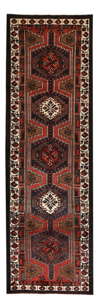Läufer Perser - Nomadic - 318 x 100 cm - dunkelrot