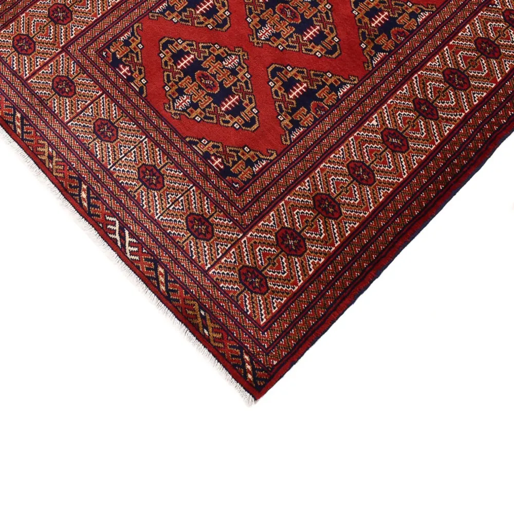 Läufer Turkaman - 377 x 104 cm - dunkelrot