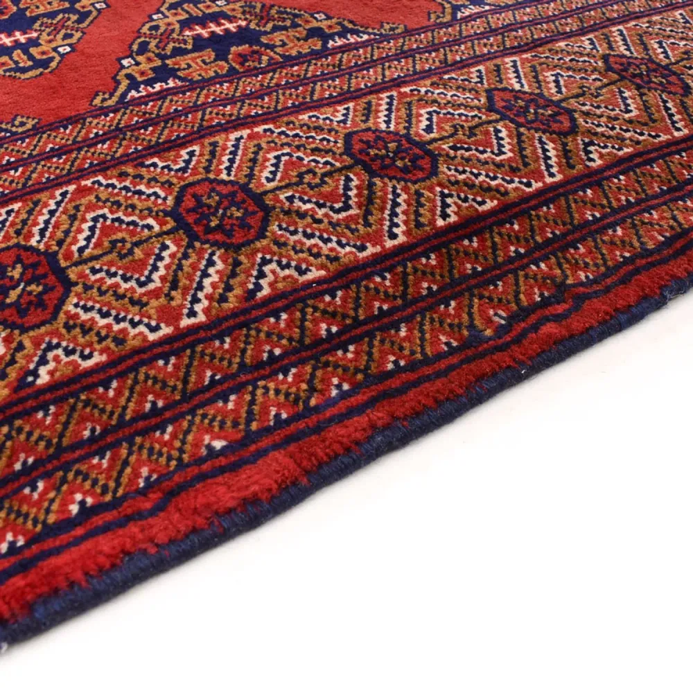 Läufer Turkaman - 377 x 104 cm - dunkelrot