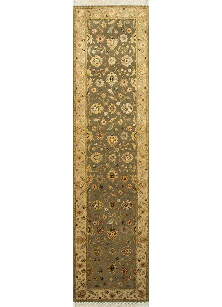 Läufer Woll - 300 x 75 cm - grün
