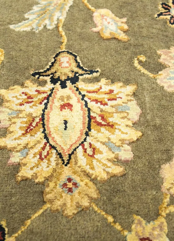 Läufer Woll - 300 x 75 cm - grün