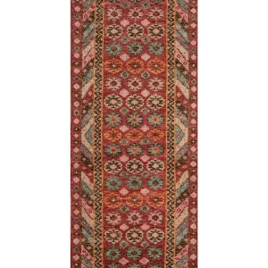 Läufer Woll - 360 x 90 cm - orange
