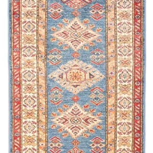 Läufer Ziegler - Kazak - 177 x 63 cm - hellblau