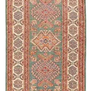 Läufer Ziegler - Kazak - 199 x 75 cm - dunkelgrün