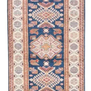 Läufer Ziegler - Kazak - 302 x 84 cm - blau