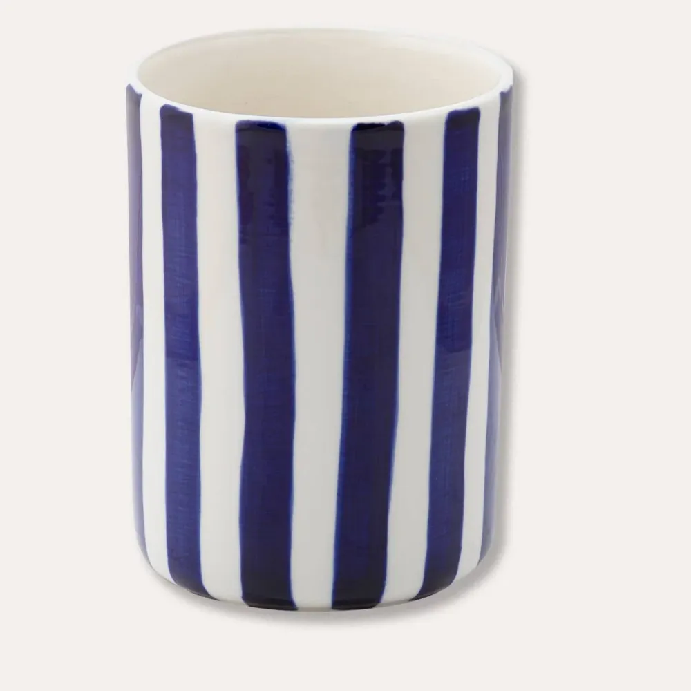 Mare Blue Stripes X Vase