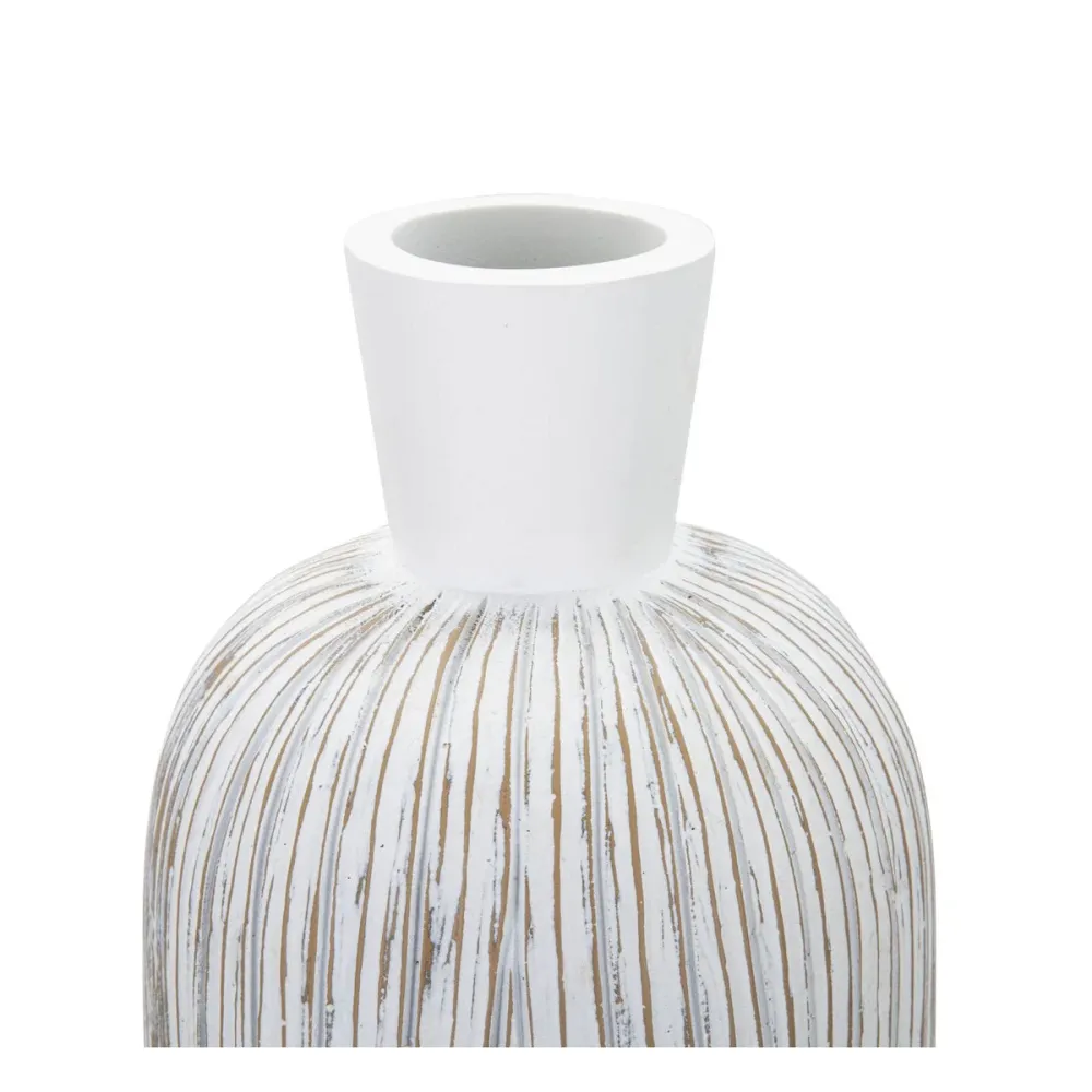 Geschwungene, weich geschnitzte Vase – Elegantes Dekorationselement Mauro Ferretti