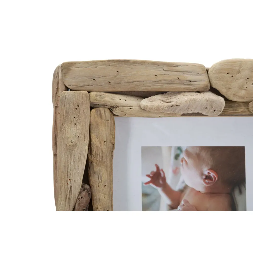 Holzrahmen mit Rundstab, 20 × 25 cm – Künstlerische, natürliche Textur Mauro Ferretti