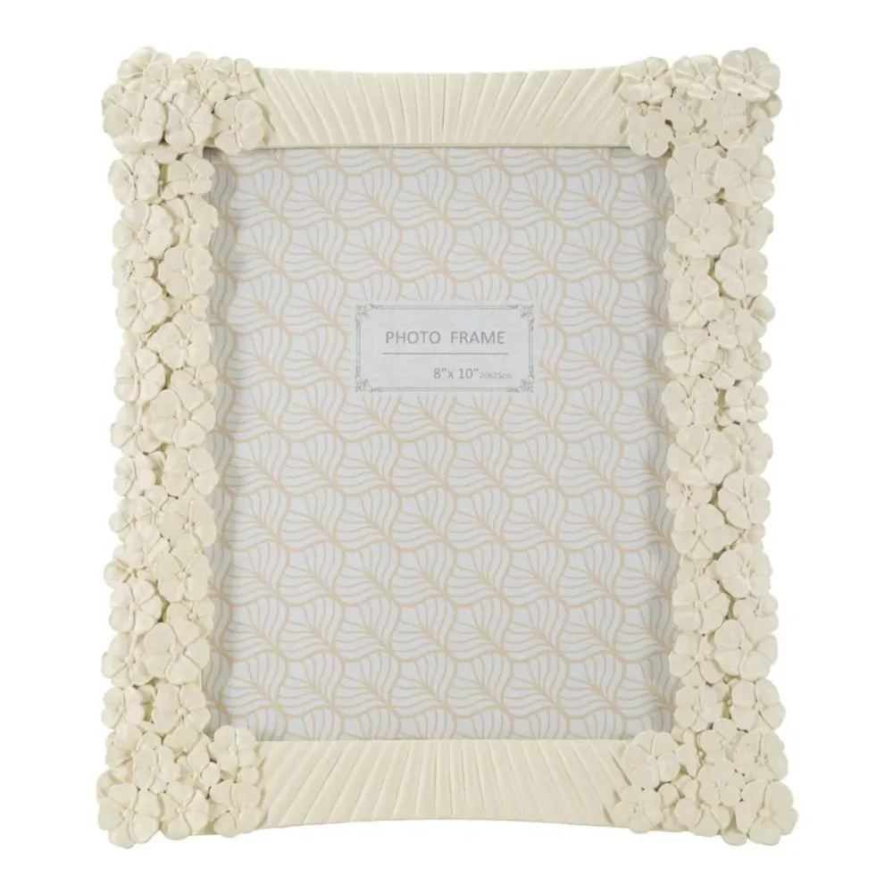 Soft-Line Blumenrahmen aus Kunstharz 20×25 cm – Elegantes, geschwungenes Design Mauro Ferretti