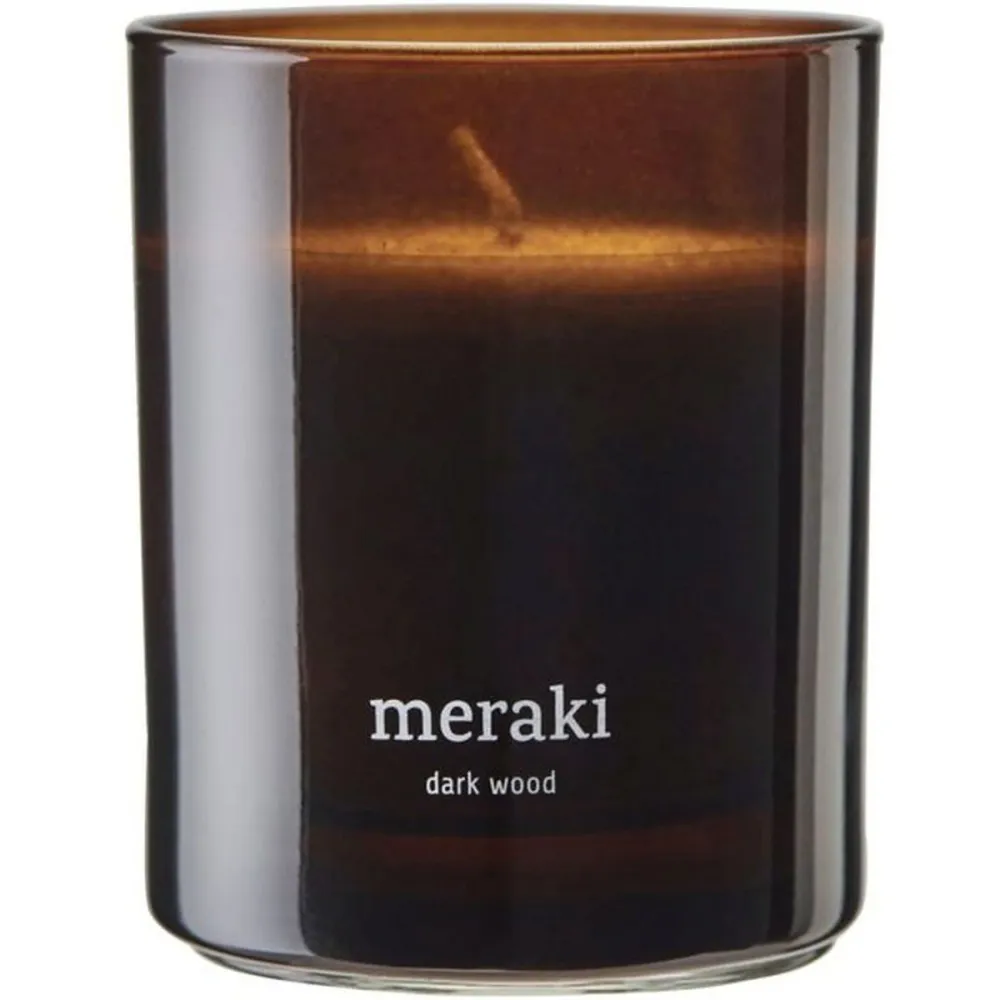 Meraki Dark Wood Duftkerze