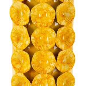 Metall Vase Drop Goldoptik Dekoobjekt 33 cm Glam Stil