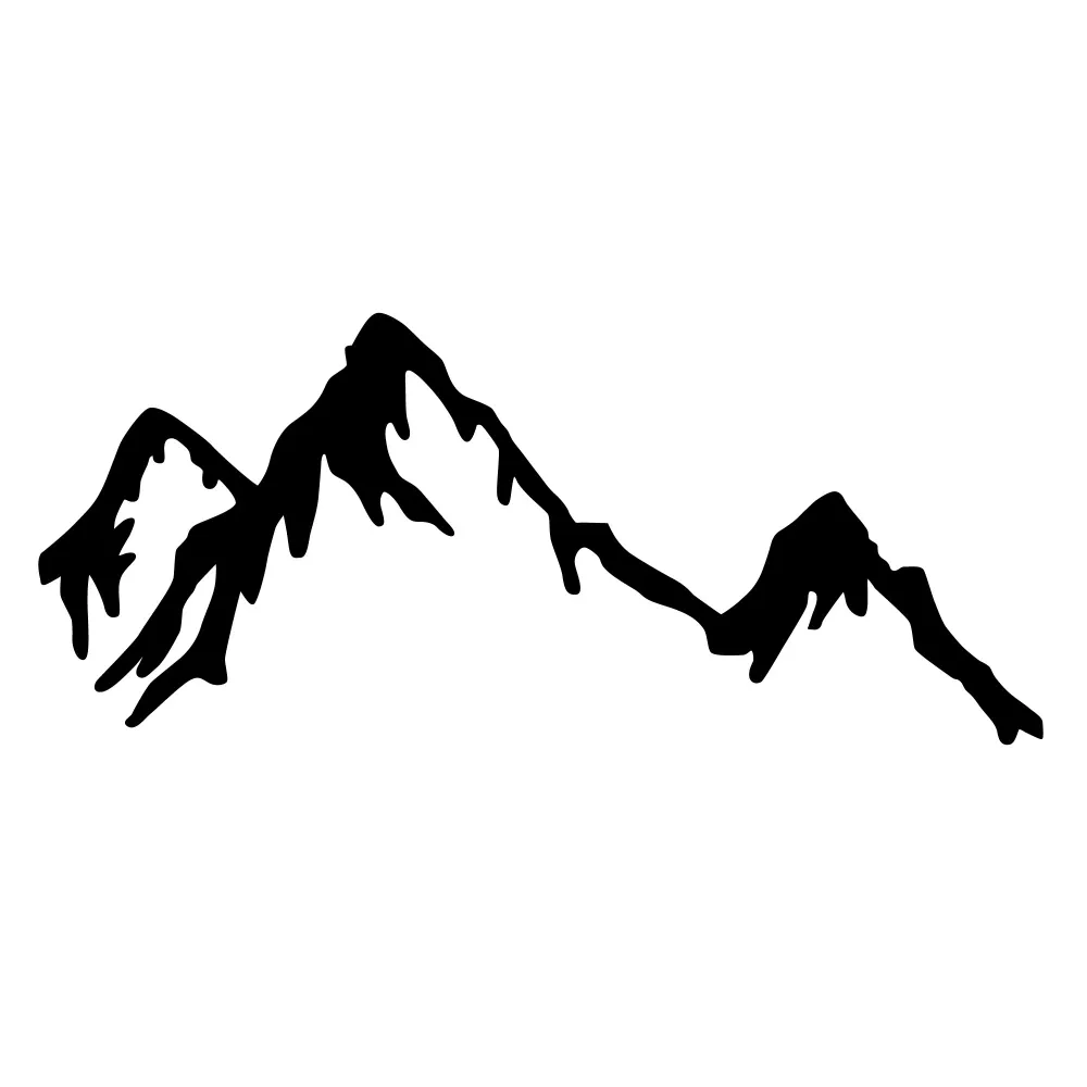 Mountain Wanddeko - Schwarz