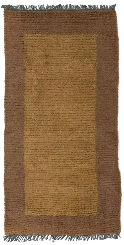 Nepal Teppich 140 x 70 cm - braun