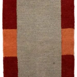 Nepal Teppich 140 x 70 cm - grau