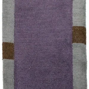 Nepal Teppich 140 x 70 cm - lila