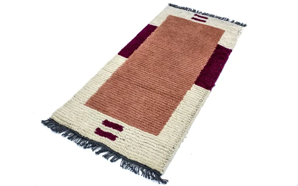 Nepal Teppich 140 x 70 cm - mehrfarbig