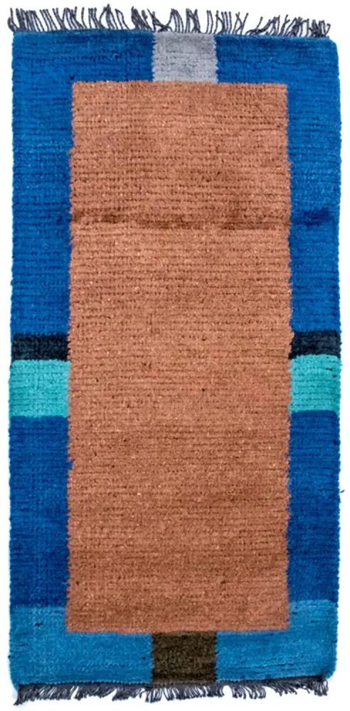 Nepal Teppich 140 x 70 cm - mehrfarbig