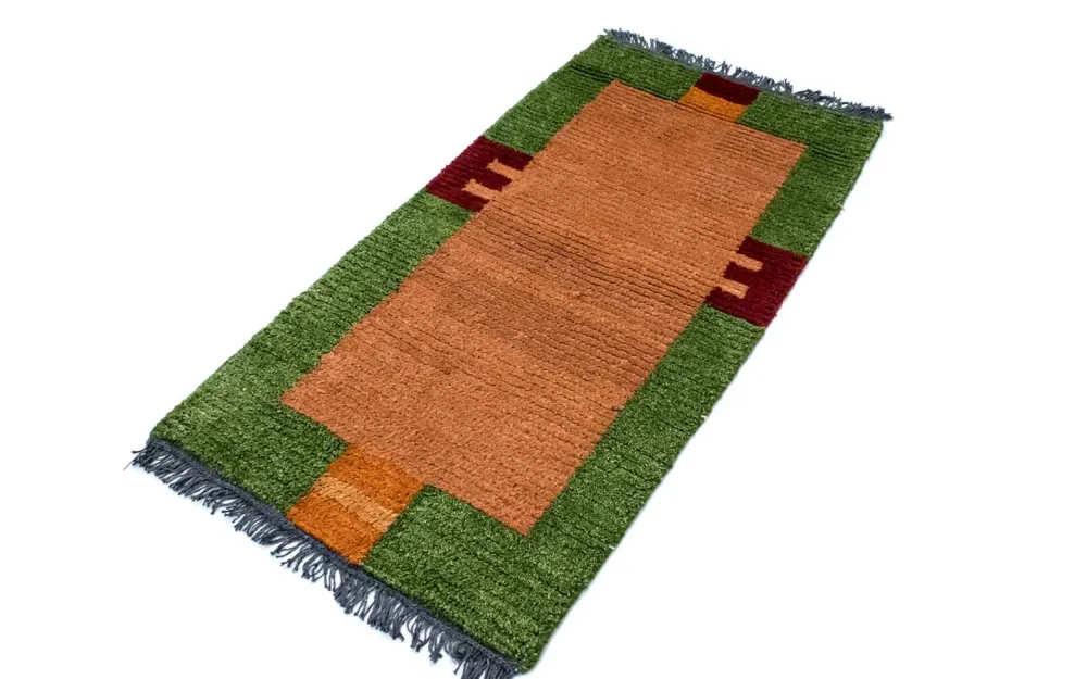 Nepal Teppich 140 x 70 cm - mehrfarbig