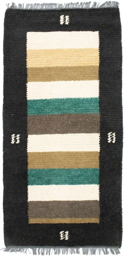 Nepal Teppich 140 x 70 cm - mehrfarbig