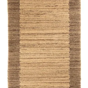 Nepal Teppich 142 x 70 cm - hellbraun
