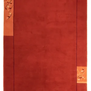 Nepal Teppich 293 x 205 cm - dunkelrot