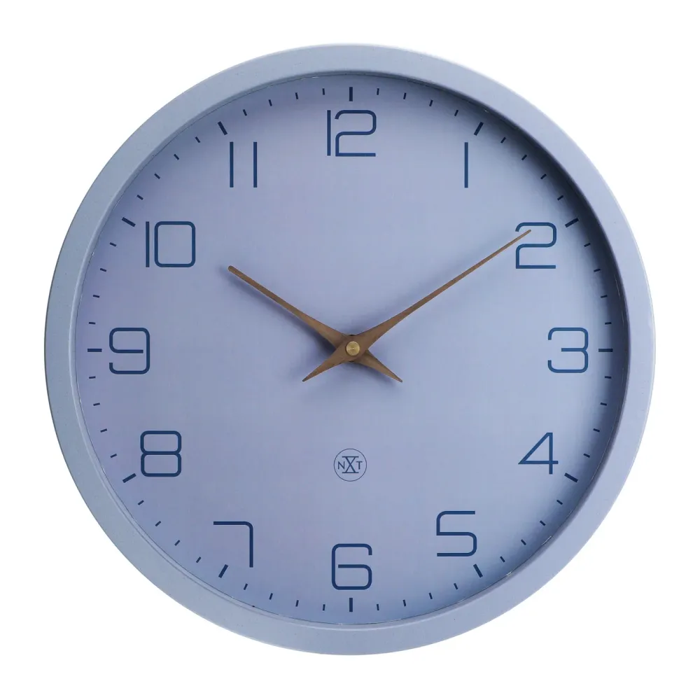 NeXtime Wanduhr – Analog, lautlos, Ø 30 cm, blau