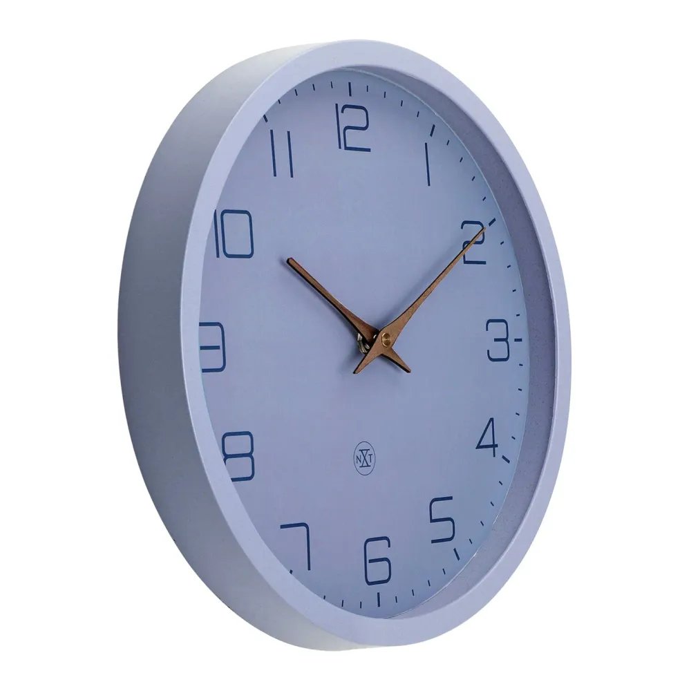 NeXtime Wanduhr – Analog, lautlos, Ø 30 cm, blau