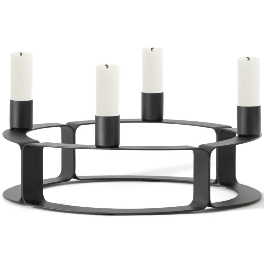 novoform LUCCA Kerzenhalter rund