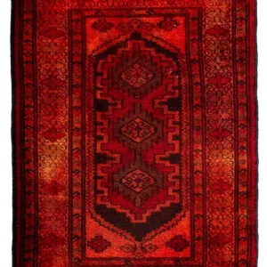 Orientteppich 103 x 70 cm - dunkelrot