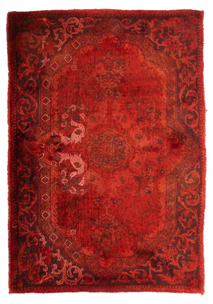 Orientteppich 93 x 60 cm - dunkelrot
