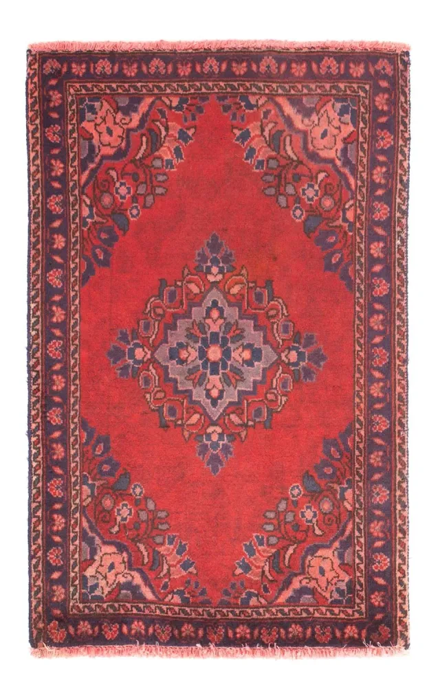 Orientteppich 87 x 57 cm - dunkelrot