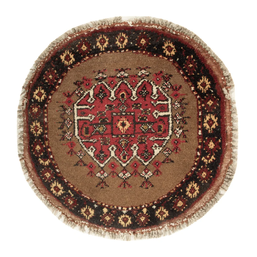 Orientteppich rund - 72 x 72 cm - mehrfarbig