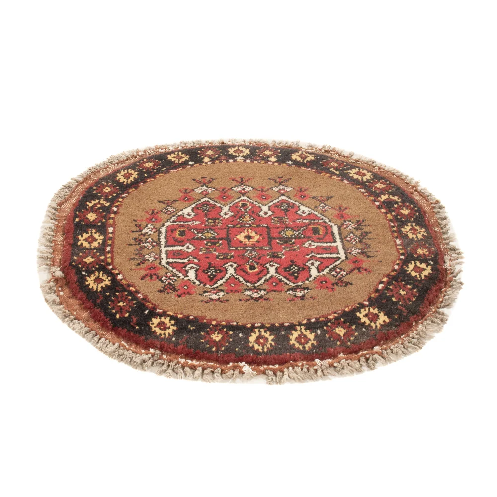 Orientteppich rund - 72 x 72 cm - mehrfarbig