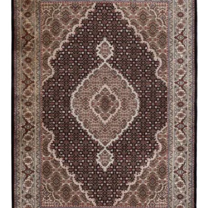 Orientteppich - Täbriz - 184 x 127 cm - dunkelbeige
