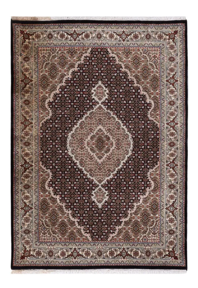 Orientteppich - Täbriz - 184 x 127 cm - dunkelbeige