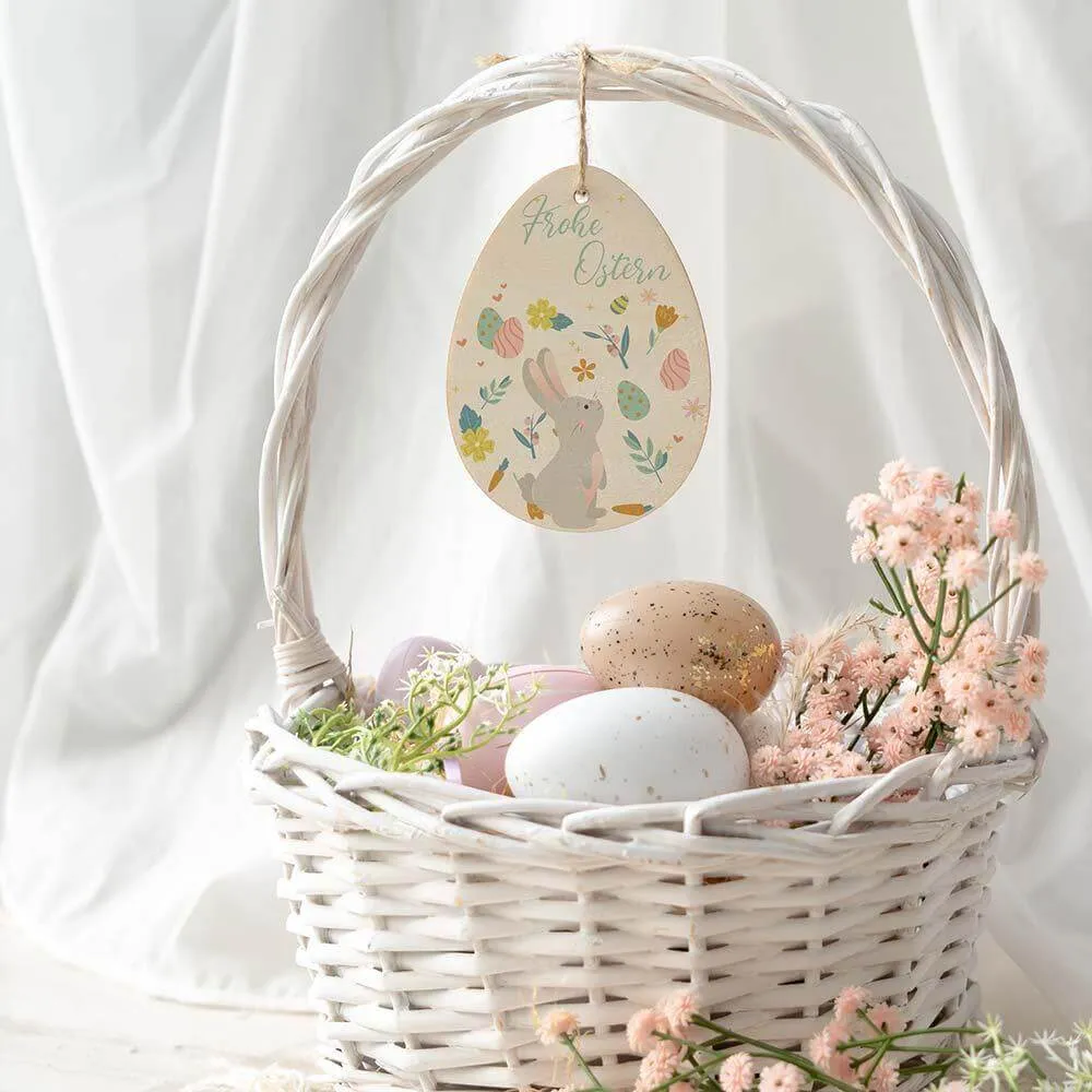 Osterei Holz, Osterdeko - Niedlicher mit Deko