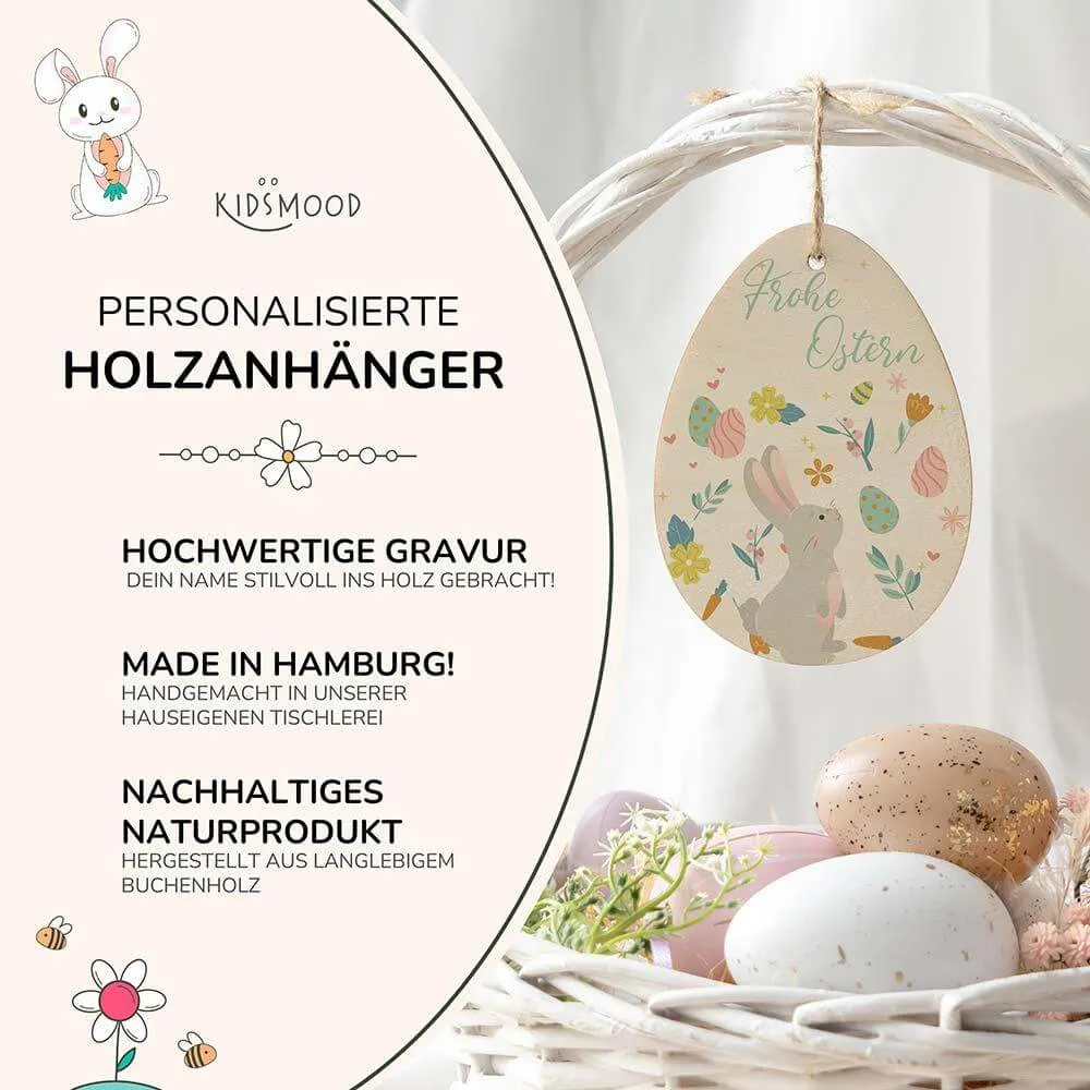 Osterei Holz, Osterdeko - Niedlicher mit Deko